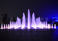 Adaptez les fontaines aux besoins du client d'eau de plancher de parc d'attractions avec les lumières menées colorées fournisseur
