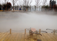 Fontaine allumée par brouillard de décoration de jardin, fontaine d'intérieur de brume de brouillard d'étape fournisseur