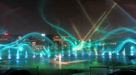 Exposition extérieure colorée de lumière laser de RVB avec le projecteur d'écran d'eau de laser fournisseur